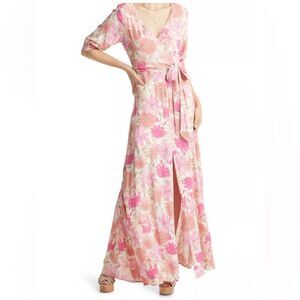 VICI COLLECTION Floral Print Tie Waist
Maxi Dress Size XS. NWOT.